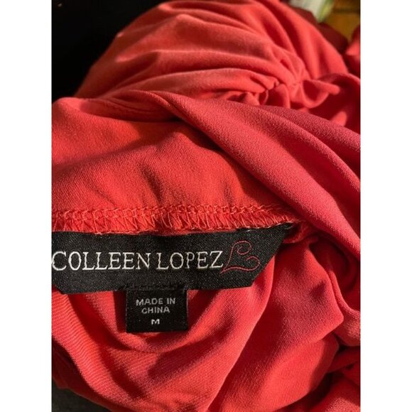 Colleen Lopez Ruched Mock Neck Dress MEDIUM (245) - Picture 3 of 5